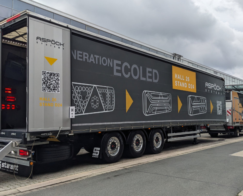 Trailer, LKW Auflieger von Außen