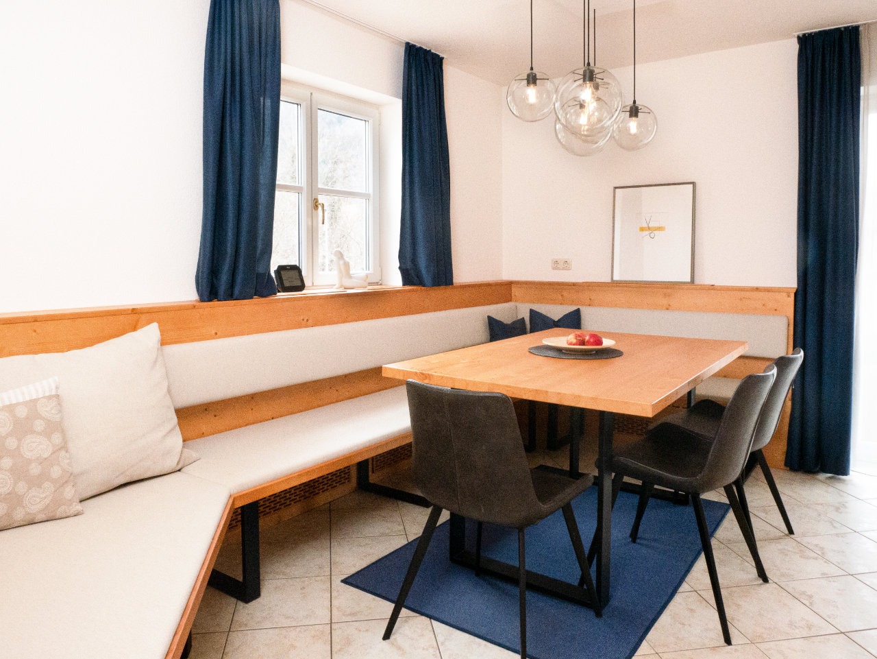 Esszimmer, Sitzbank, Tisch und Stühle, Fichte massiv, Fresh UP